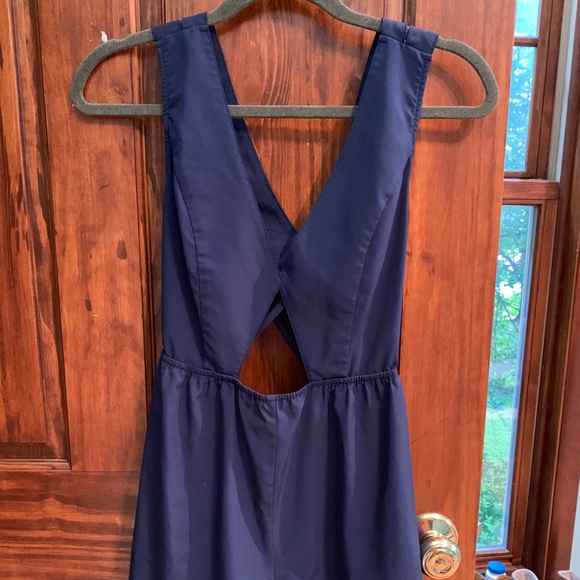 Tobi Other - Tobi Crossback Front Cut Out Navy Romper S Tobi Other - Tobi Crossback Front Cut Out Navy Romper S